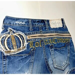 2000s RARE LOLITA CROWN Miss Sixty Jeans - Bootcut Y2K Distressed -Women's 28x29